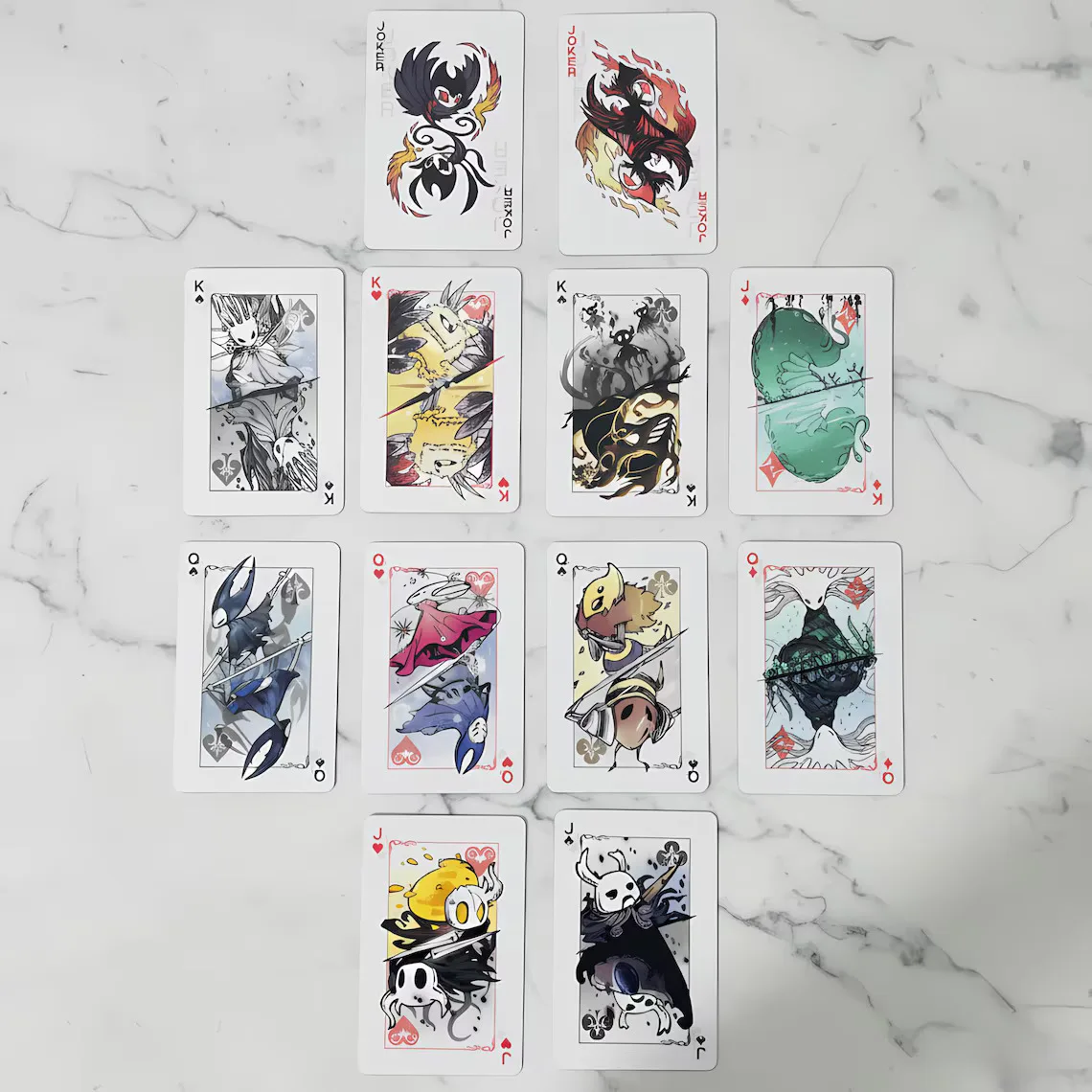 Hollow Knight Standard Tabletop Poker Card Set Black and White Playing Card Game Card Group Portable Creative Board Game Gift