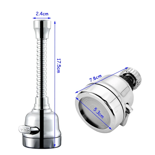 2/3 Modes Universal Kitchen Faucet Adapter 360° Rotation Faucet Filter Extenders Kitchen Gadgets Spray Water Saving Tap Nozzle 6