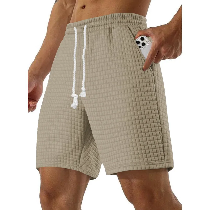Men's Casual Shorts - Summer Lightweight Drawstring Baggy Fitness Pants