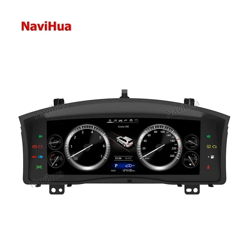 

NAVIHUA 12.3 inch Screen Car LCD Dashboard Digital Cluster Auto Speedometer Instrument Linux System for Lexus LX570 2007-2015