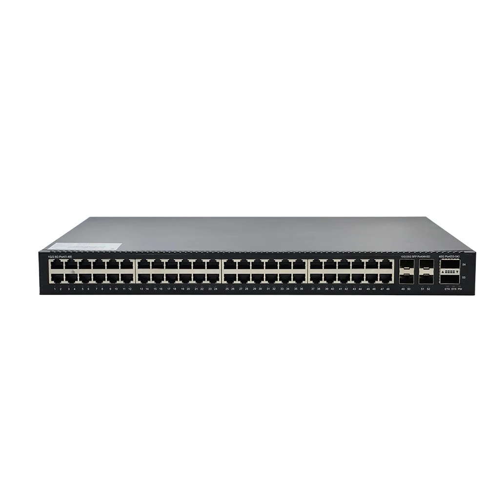 54-Port Multi-Gigabit Switch | 48×2.5G RJ45 + 4×10G SFP+ + 2×40G QSFP+ ...