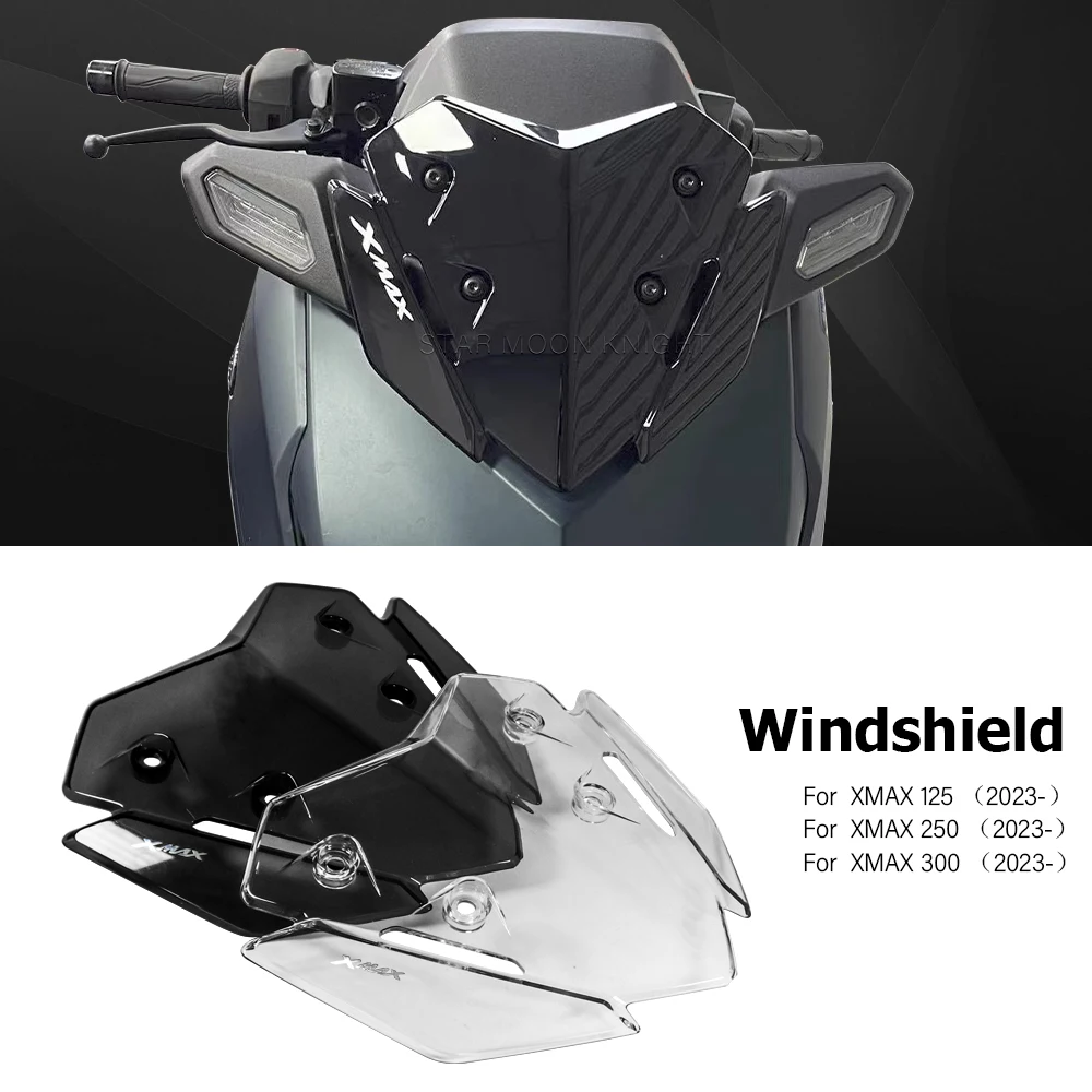

Motorcycle Accessories For YAMAHA XMAX125 XMAX250 XMAX300 2023- Windshield Fairing Wind Shield Deflector XMAX X MAX 125 250 300