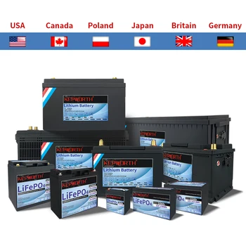 12V 24V LiFePO4 리튬 철 인산염 배터리, BMS 6 12 30 40 80 100 120 200Ah, 골프 카트 EV RV 태양 에너지 저장용, 신제품