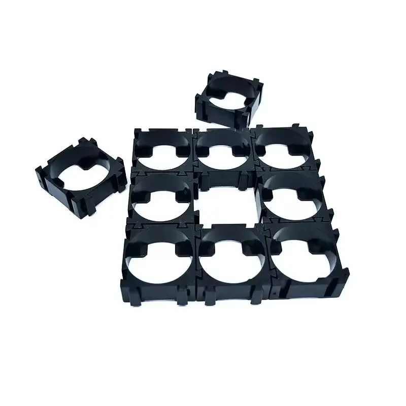 100PCS 18650 Battery Safety Anti Vibration Holder Cylindrical Bracket Li-ion Cell Storage Lithium Battery Support Stand 22x22mm