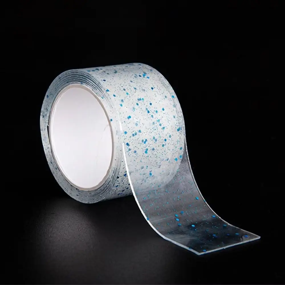 Sticky Ball Tape Toy Double Sided Tape Adhesive Tape Nanos Tape Kit Colorful Glitter Adhesive Blowable Bubble Tapes DIY Craft Pinch Toy Making High Sticky Nano Tape Reusable Children Kids Gift