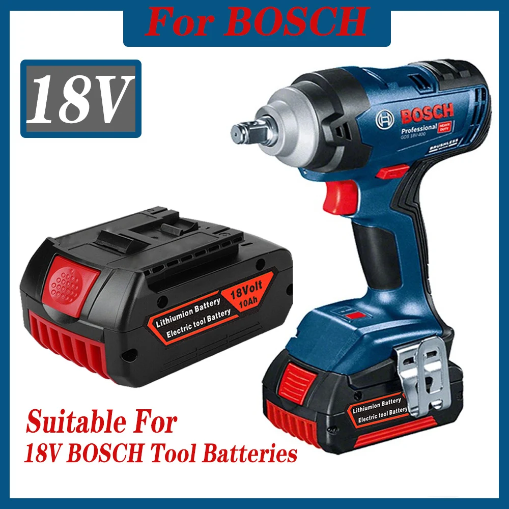

18V 8Ah Rechargeable Li-Ion Battery For Bosch 18V Power Tool Backup 8000mah Portable Replacement for BOSCH 18V Battery BAT609