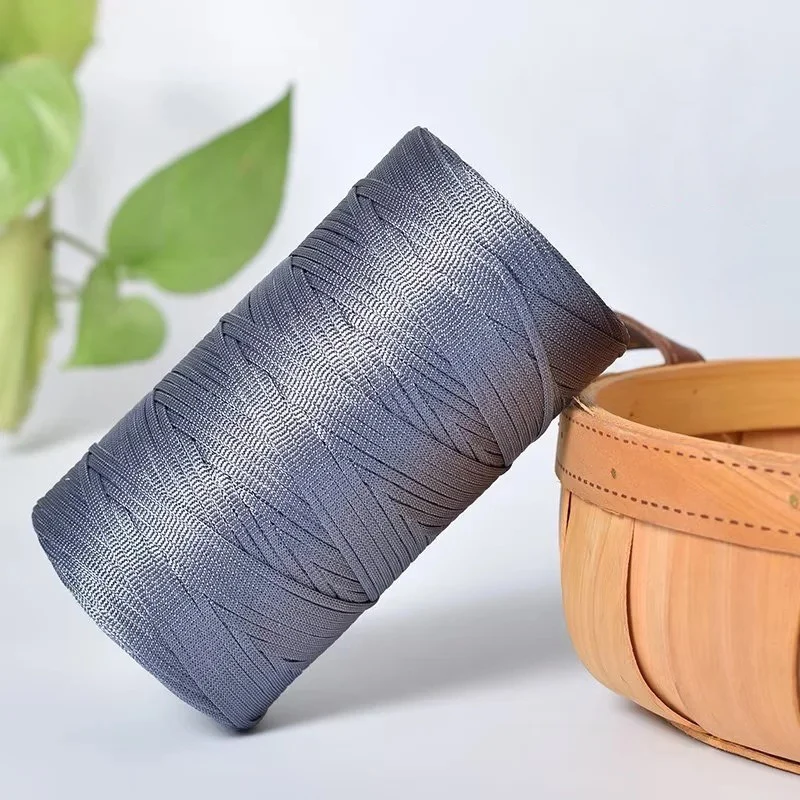Ice Silk Thread for Summer Crochet – 250g Roll, 2.5mm Thick