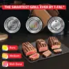 Stainless Steel Electric Grill Indoor 4 Servings 6 Automatic Cooking Modes, Intelligent grilling rare to well-done, Nonstick Rem 2