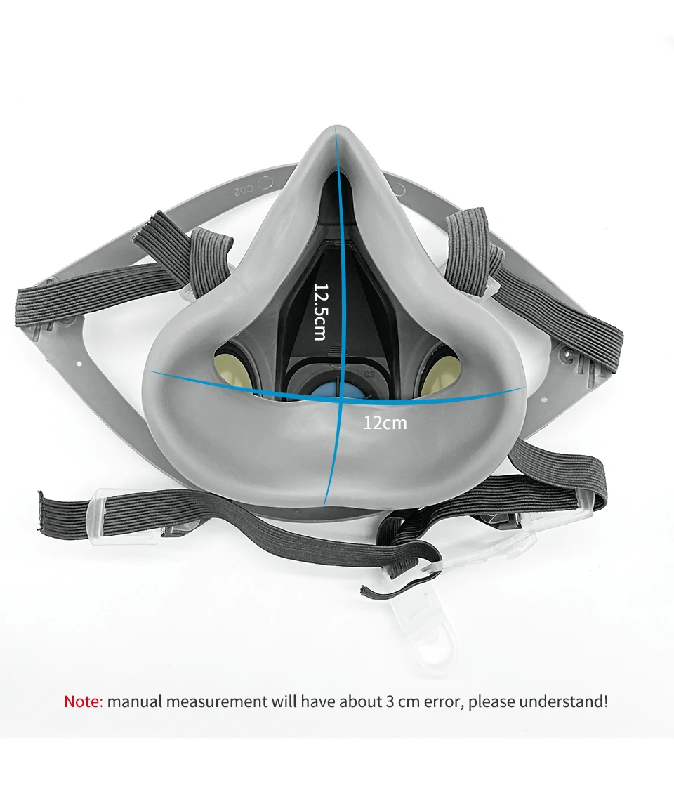 3M 6200 Gas Mask for Spray Paint Decoration Chemical Dust Mask Body Protect Toxic Steam Filter Respirator Reusable Half Mask