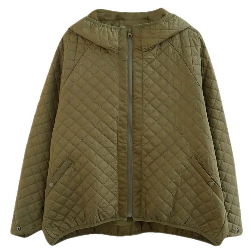 

2024 New Winter Fashion Retro Hooded Parkas Women Jacket Korean Loose Casual Thick Warm Cotton Padded Outwear Female Overcoat