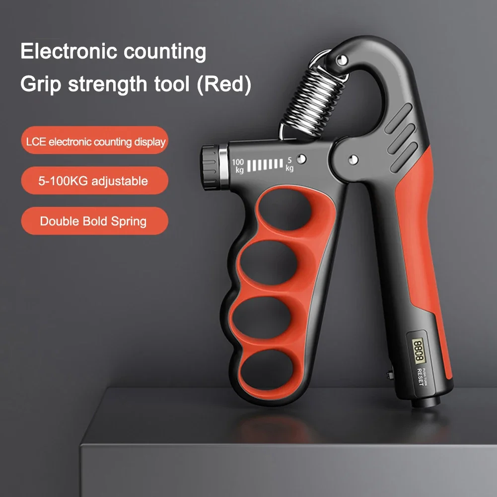 5-100 KG Hand Gripper Gym Wrist Expander Hand Strengthener Adjustable Muscle Building Hand Therapy Recovery Forearm Trainer