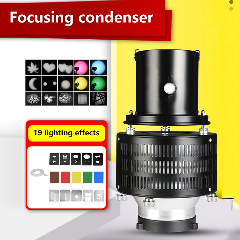 

SOONPHO II Bowens Mount Focalize Conical Snoots Photo Optical Condenser Art Special Effects Shaped Beam Light Cylinder Lens