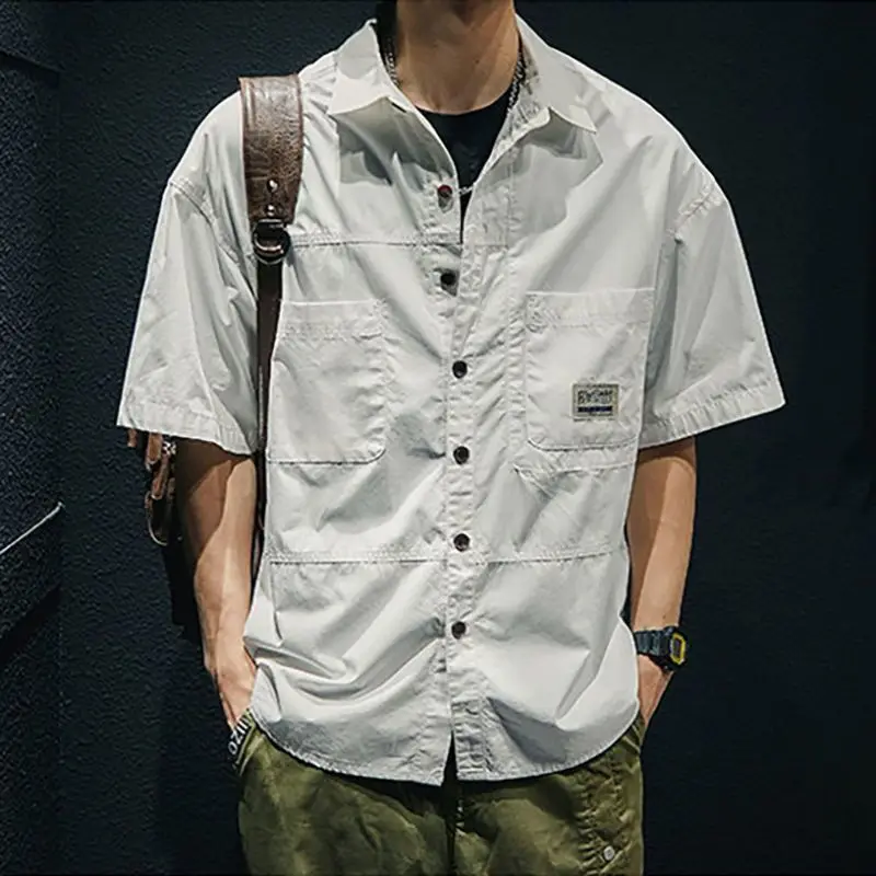 希少★USA製★HOMME BOY★ボンテージ ニット★ガーゼシャツ★短丈★L Shirts for Men with Pocket Japanese Vintage Man Shirt Yellow
