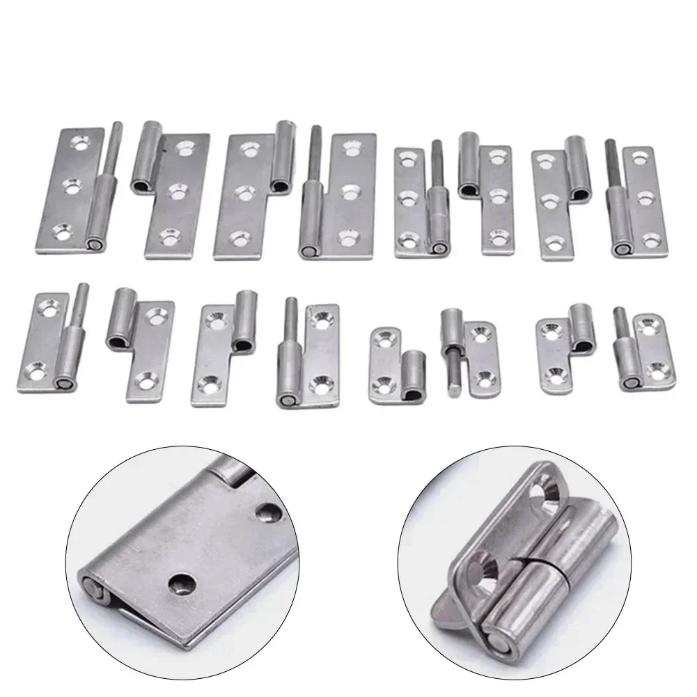 Detachable Flag Shape Hinge Stainless Steel Hinge Door Hinges Hardware Home Improvement Removable Bathroom