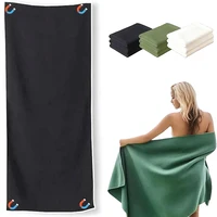 1PC Bath Towel Quick-Dry Sand-Resistant Beach Towel With Magnetic Closure For Travel, Swimming, Pool, Yoga, Hiking 2