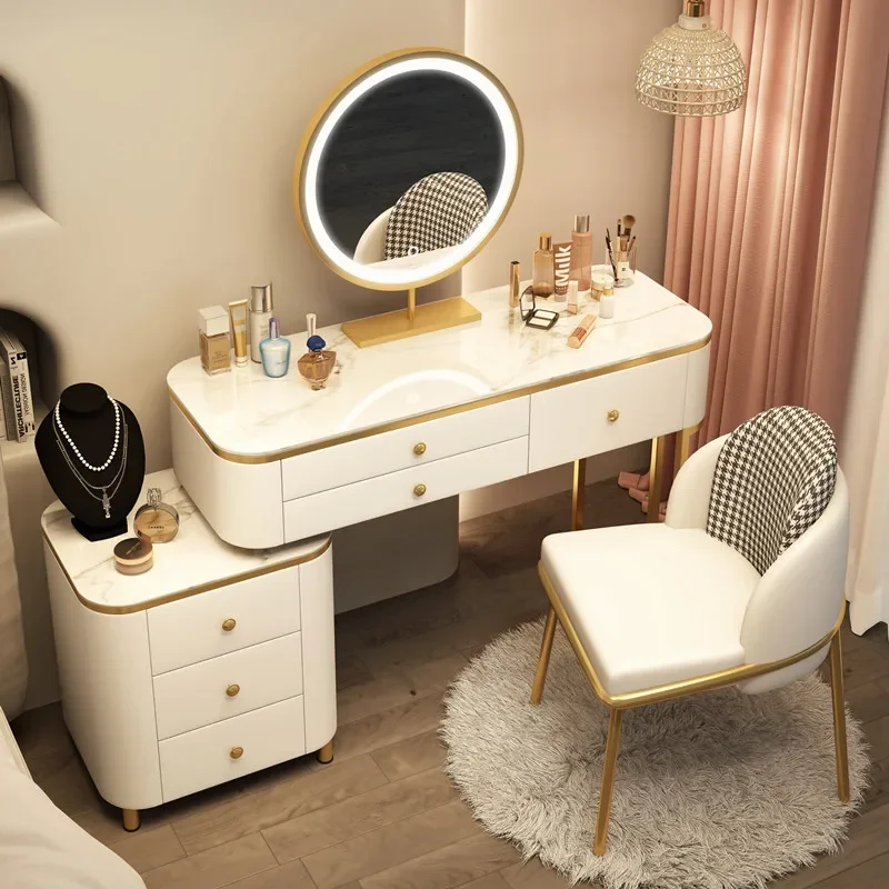 

Minimalist Luxury Dressing Table Tall European Charm Modern Girls Dressing Table Organizer Classic Penteadeira Office Furniture