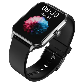 Wireless Bluetooth Black Smart Watch Men Women Smartwatches Compatible for iPhone Samsung Honor Xiaomi OnePlus etc. Phone. 1