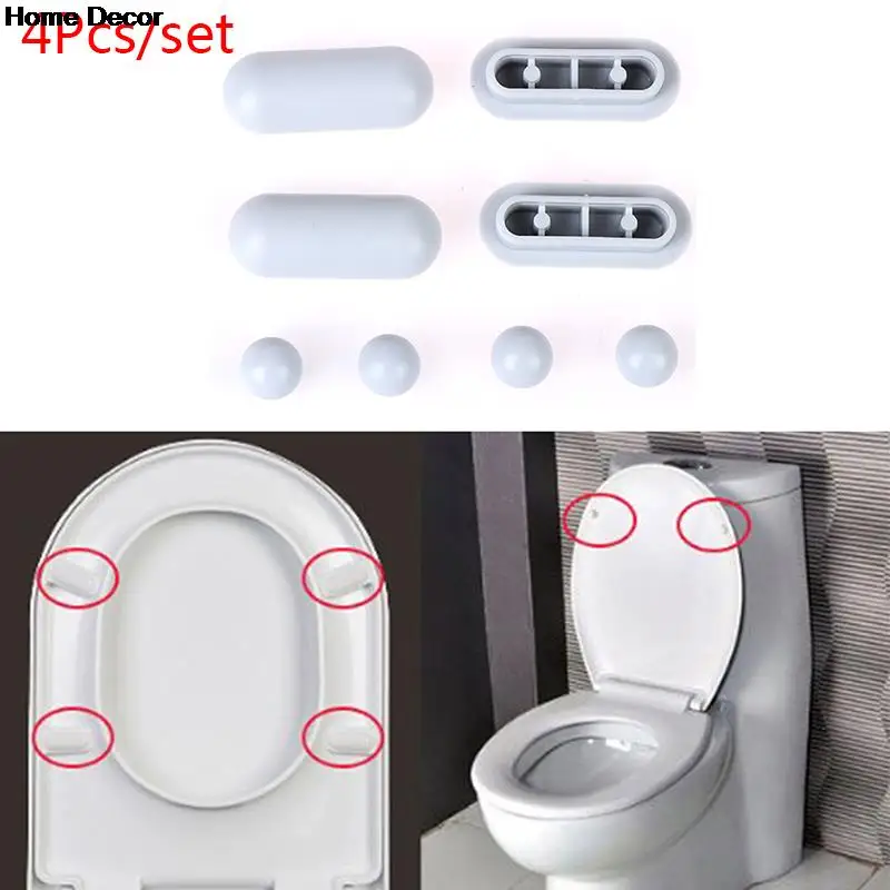 Plastic Antislip Gasket Toilet Seat Cushion Pads Cover Bumper Bathroom Lifter Kits toilet seat cover toilet seat accessories 4pcs/lot