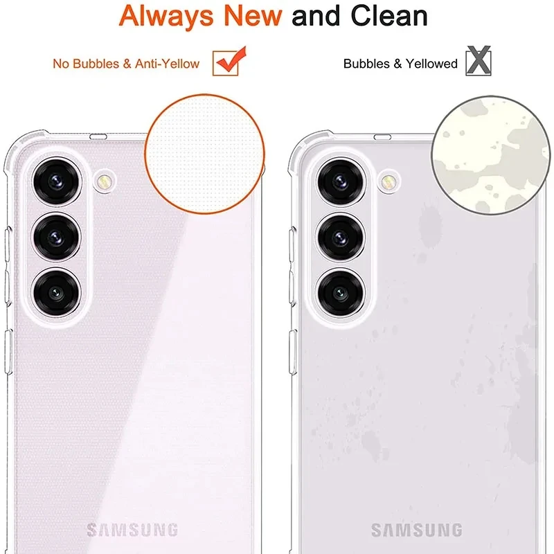Soft Silicone Clear Phone Case - Durable Transparent Back Cover
