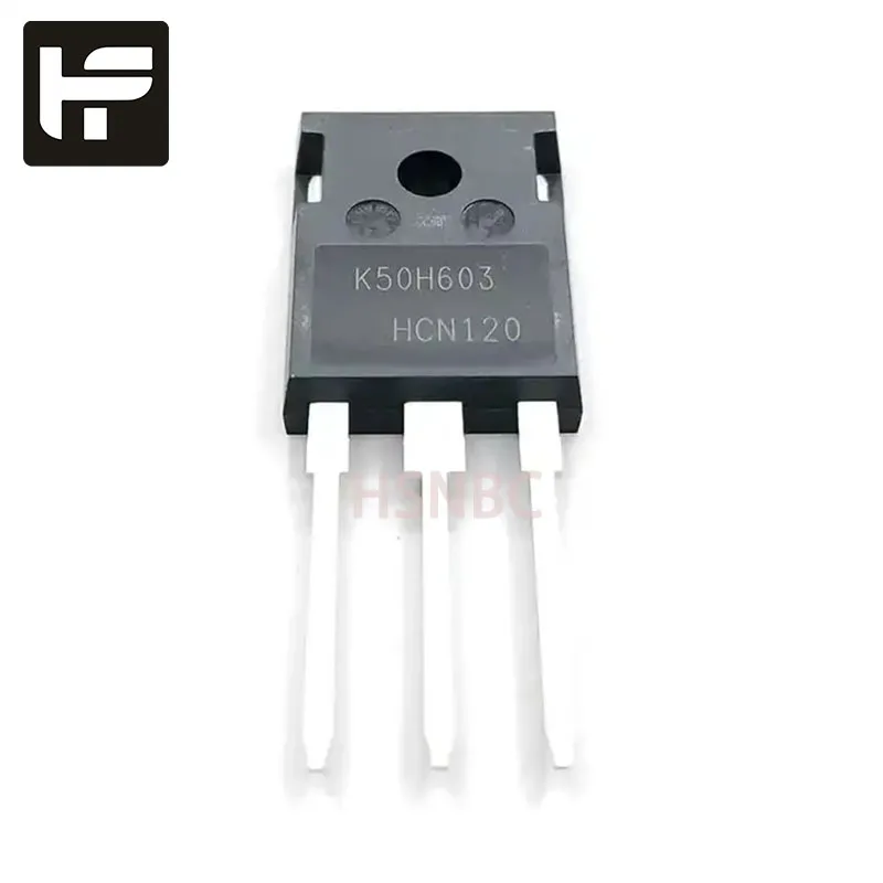 

5Pcs/Lot K50H603 IKW50N60H3 TO-247 600V 50A IGBT Power Transistor 100% Brand New Original Stock