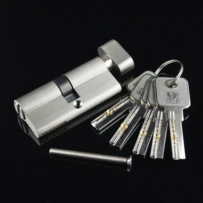 Door Lock Cylinder Copper Cylinder Outdoor Door Lock Entrance Lock 5 keys 50MM-120MM