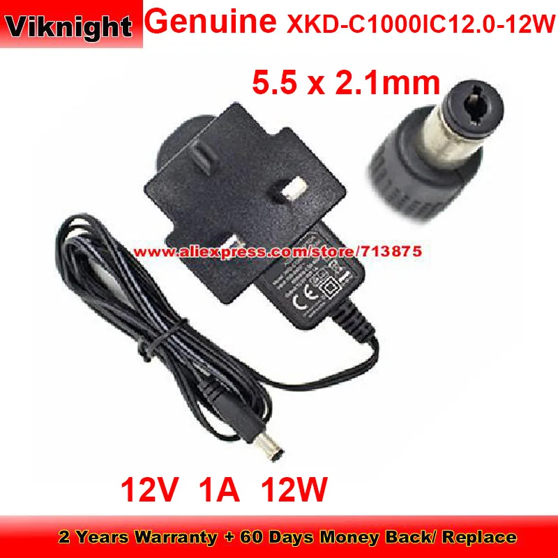 

Оригинальная вилка стандарта Великобритании, 12 В, 1 А, 12 Вт, адаптер переменного тока для модели стандарта 5,5x2,1 мм