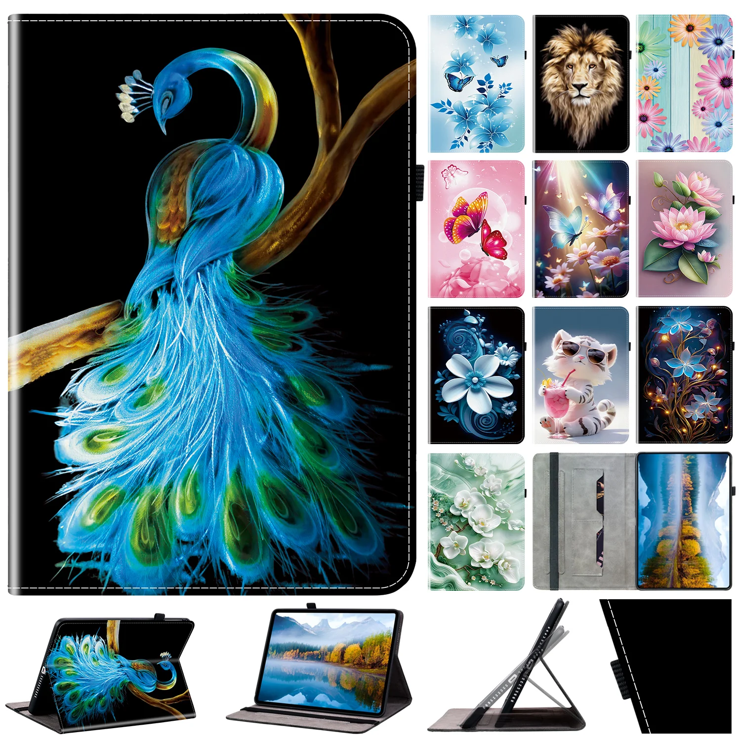 Premium Leather Tablet Case for 11.5 and 10.4 Devices