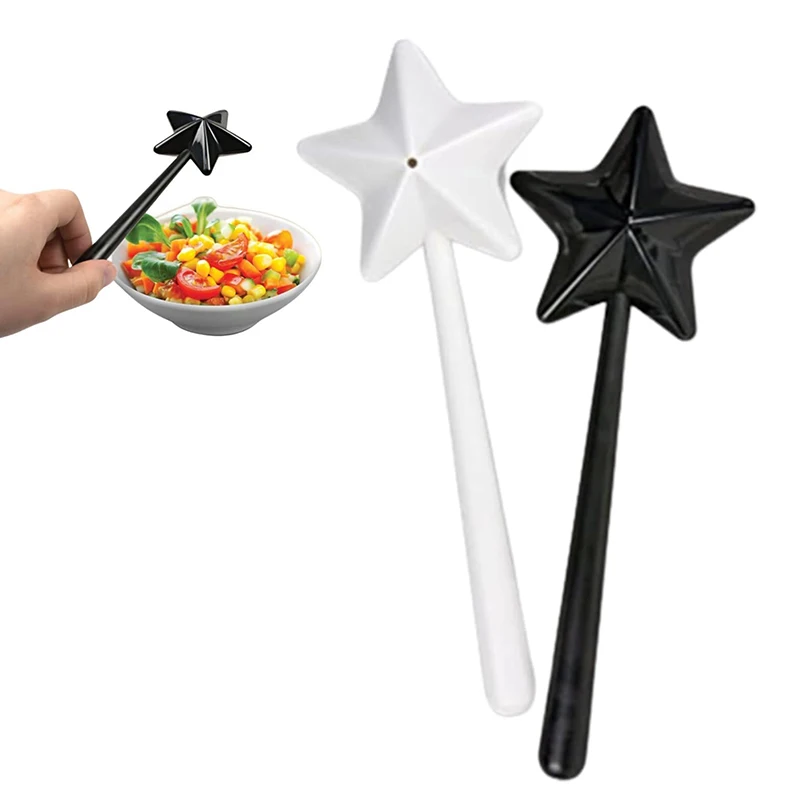 

Salt And Pepper Shaker Star Stick Salt Sprinkler Seasoning Distributor Christmas Halloween Gift