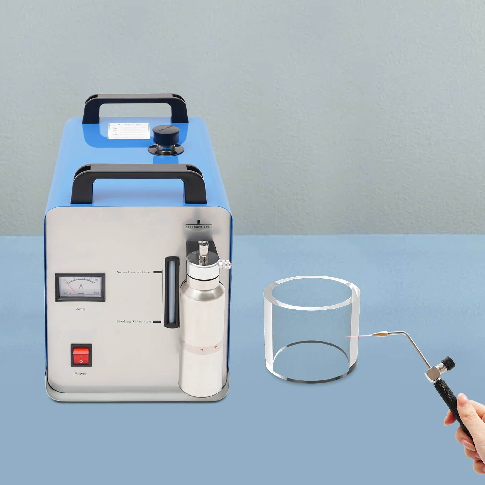 H160A AC 220 V Acryl-Poliermaschine, Polierer, 75 l/h, Sauerstoff-Wasserstoffgenerator, Wasserschweißgerät mit Flammenpistole mit 2 Spitzen – Detail 9