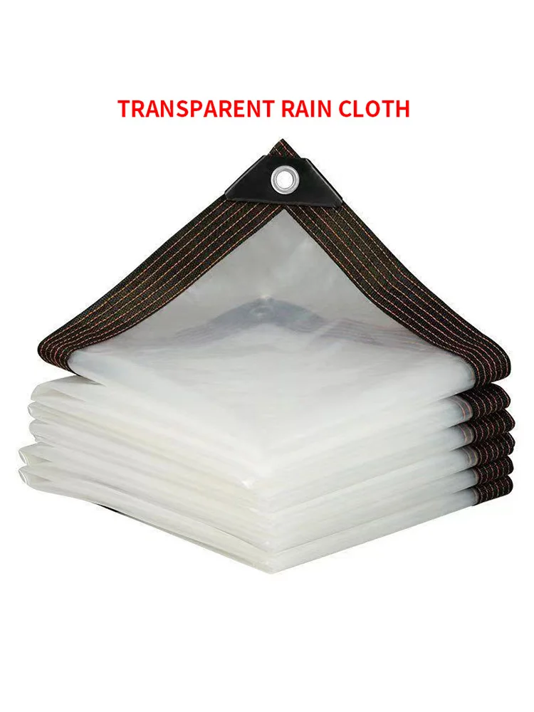Description Picture 5 of itemThicken Transparent Waterproof Tarpaulin Garden Rainproof Clear Poly Tarp Plant Cover Insulation Shed Cloth with Grommets