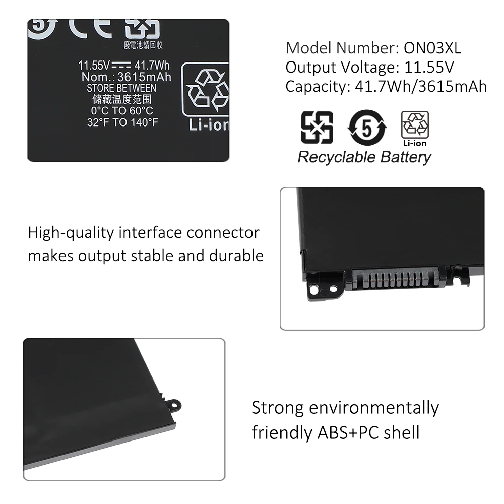 Bateria Kingsener para Pavilhão hp X360 13-u 13-u140tu U105dx M3-u001dx Hstnn-lb7p Tpn-w118 Tpn-q183 915230421 843537-421 On03xl - Imagem 4