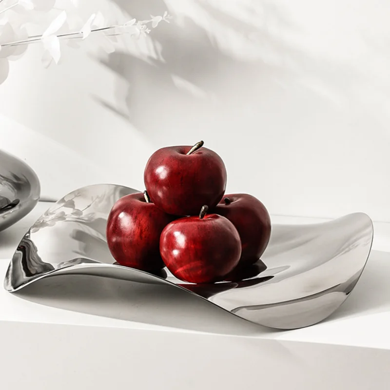 

Irregular Stainless Steel Plates, Fruit Decorative Trays, Desserts, Appetizers, Home Decor, Table Organizers, Scandinavian Gifts