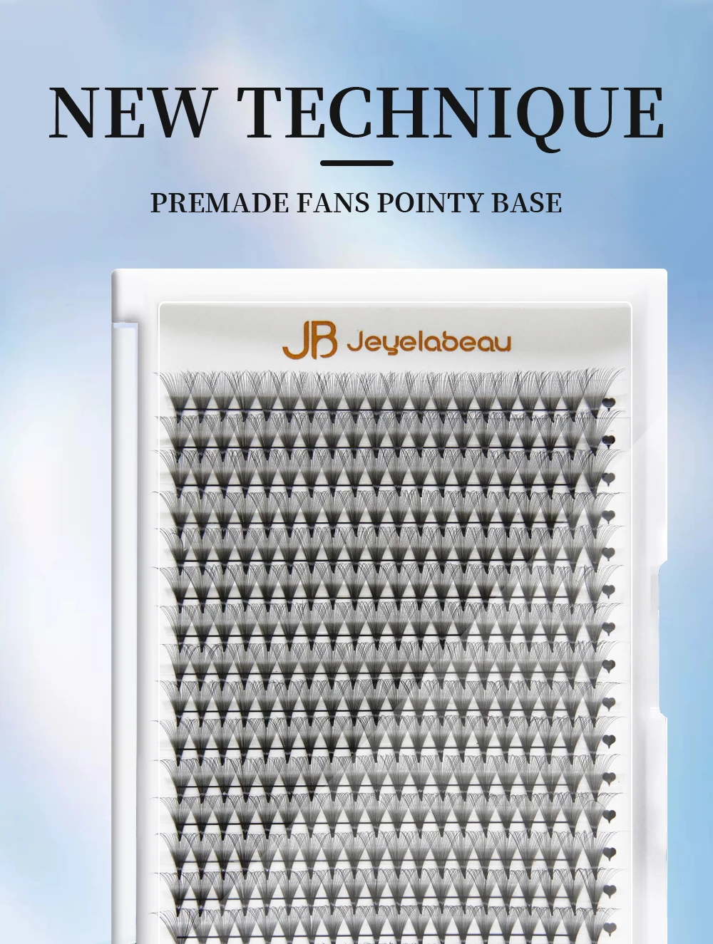 Description Picture 2 of itemJB Jeyelabeau Premade Russian Volume Fans 4D 5D 6D 8D 10D 20D 24D Individual Soft Lashes Extension 320 Fans Faux Mink Eyelashes