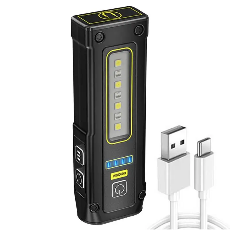 

High Lumen LED Flashlight Aluminum Alloy High Lumen Rechargeable Flash Light Camping Supplies Power Bank For Hikers Climbers