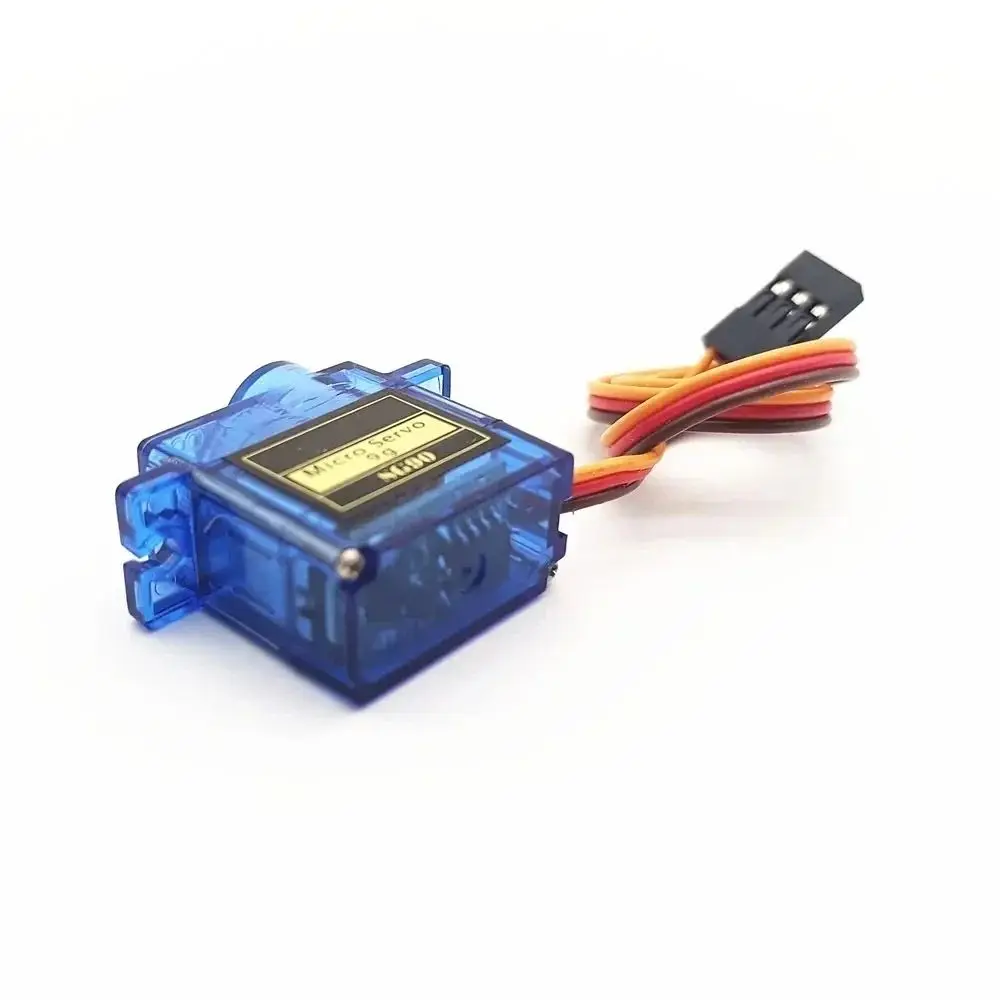 Pack of Blue Plastic Servo Motors for Remote-Controlled Helicopters