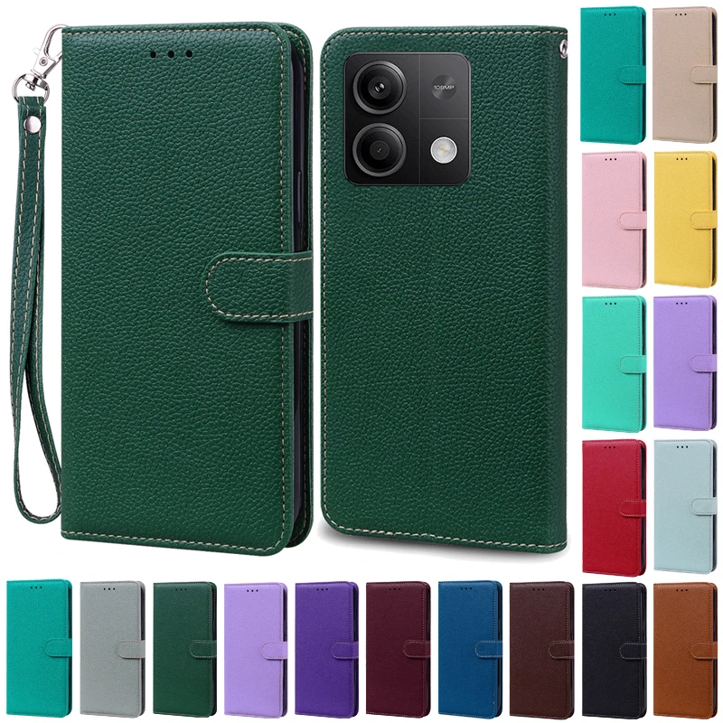 Phone Case for Redmi Note 13 Pro 4G 5G Leather Wallet Flip Cover