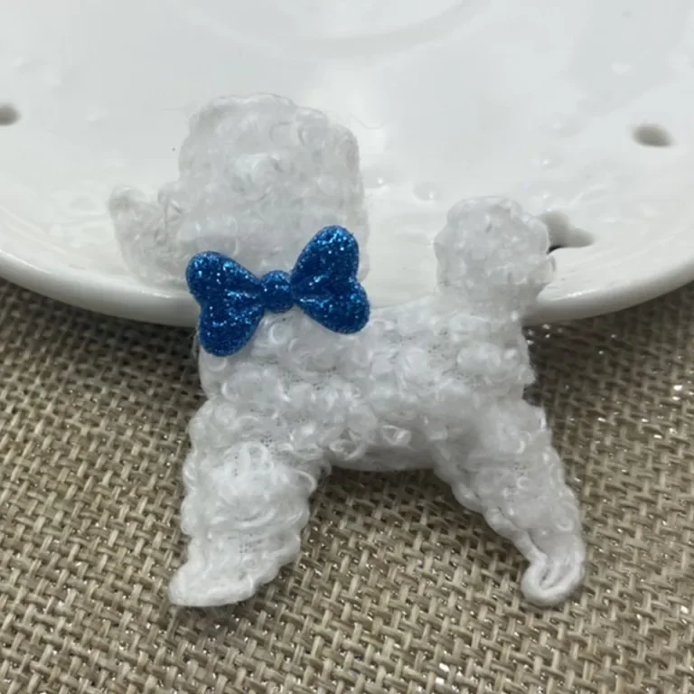 Cute Teddy Velvet DIY Handmade Children Hair Clips Plush Doggie Bow Knot Hair Ties Accessories Hairbands Storage Box