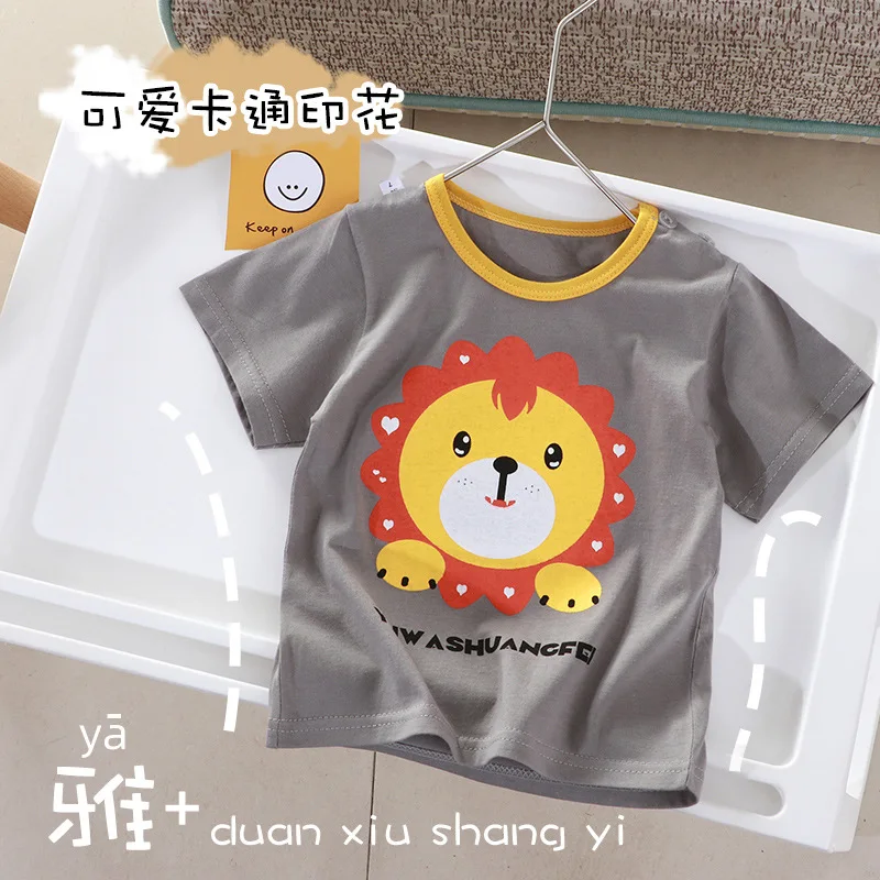 T-shirt For Baby Girl Clothes Summer Trendy Clothing Printing Fashion Tops Short Sleeved T Shirts Baby Kids Tees Boys' Blouse