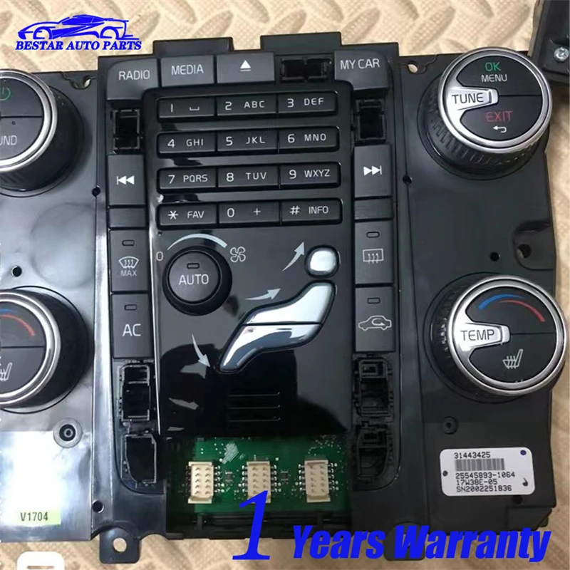 

Refurbished Climate Control Module 31443425 for Volvo S80 S60 CCM 2014 - 2018