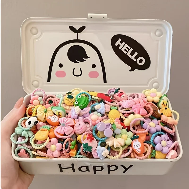 مجموعة إكسسوارات شعر الحيوانات الأليفة، زهرة لطيفة، فيونكة، فواكه، وربطات رأس وتصميم حيوانات صغيرة، مناسبة للكلاب والقطط (إكسسوارات للشعر أنماط وألوان عشوائية)