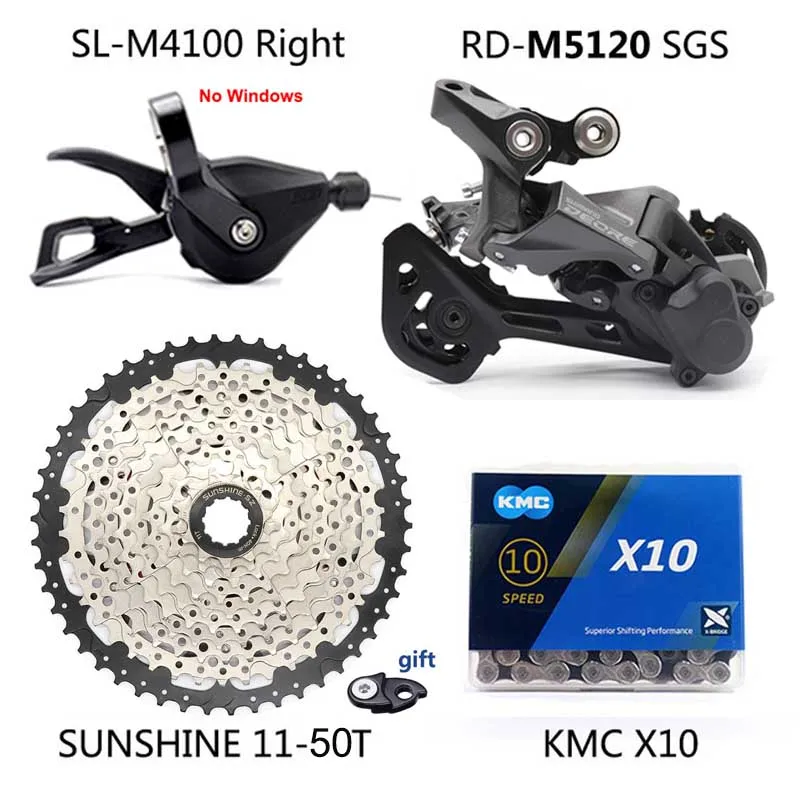 SL-M4100 RD-M5120 cs-M4100 MTB10sセット　シマノ M52010|shimano Deore 10-speed M4100 Groupset With M5120 Rear