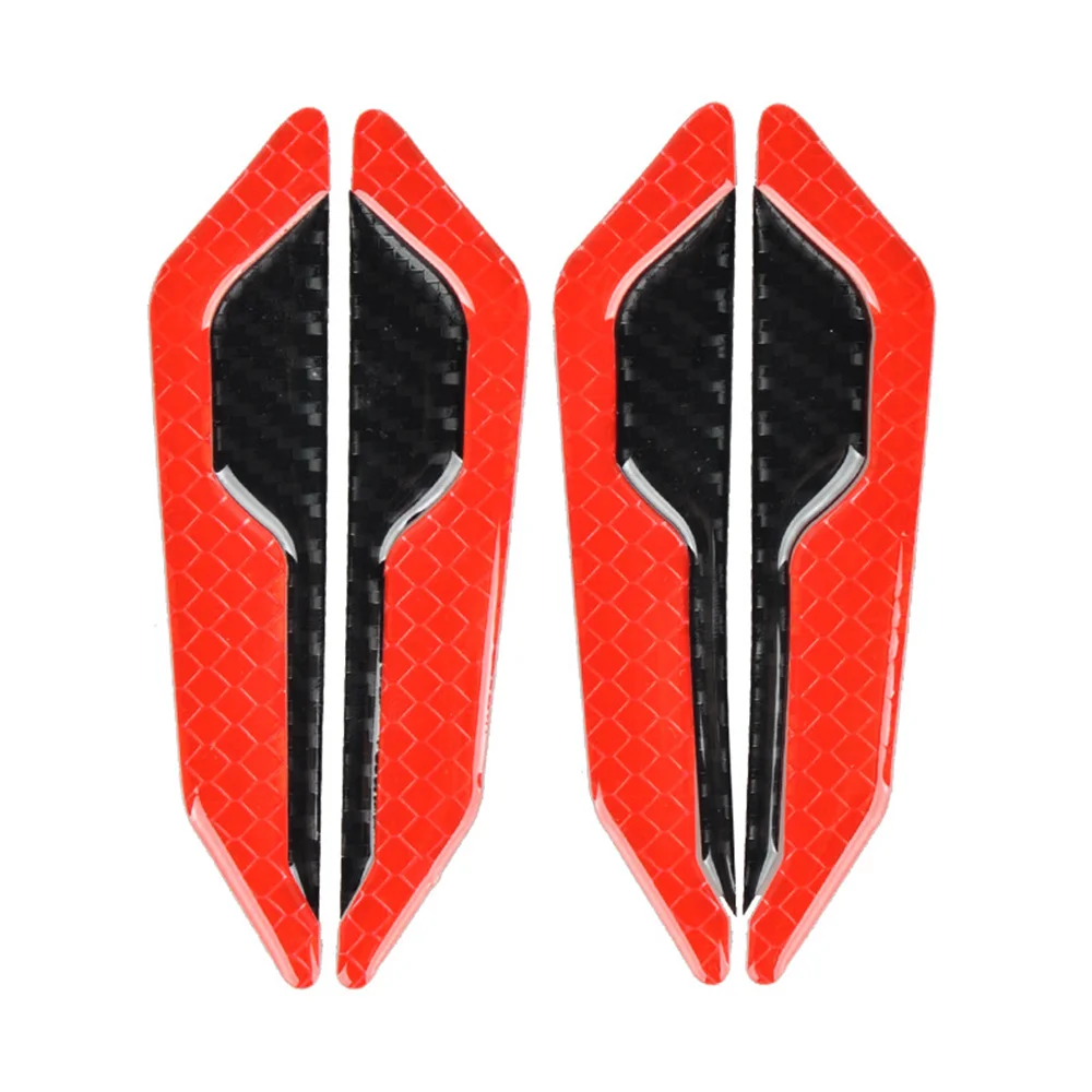Car Door Anti-collision Strip Body Anti-scratch Strip Reflective Warning Sticker Carbon Fiber Universal Decorative Sticker car stickers car door anti collision strip