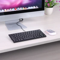 Durable Keyboard Classic Delicate K1000 Super Slim USB Mini Multimedia Wired Keyboard 78 Keys Kaypad for Notebook - Image 2