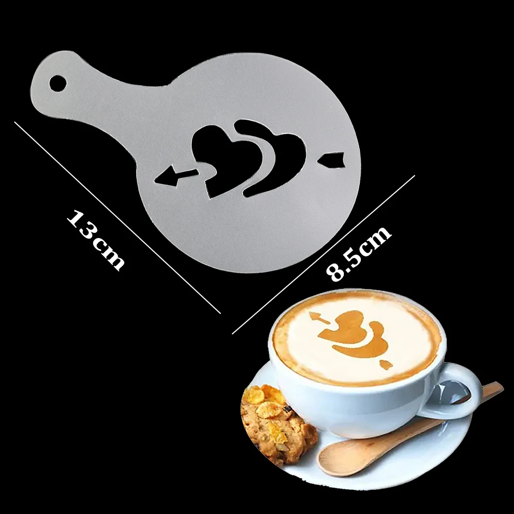 1 PC Kaffee Schablonen Reusable Kunst Vorlagen Für... – Viceal