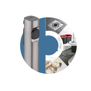 หัวฉีดชำระแบบมือถือสำหรับสุขภัณฑ์ ฝักบัวฉีดชำระแรงดันสูง อุปกรณ์ติดตั้งกับฝักบัว 2