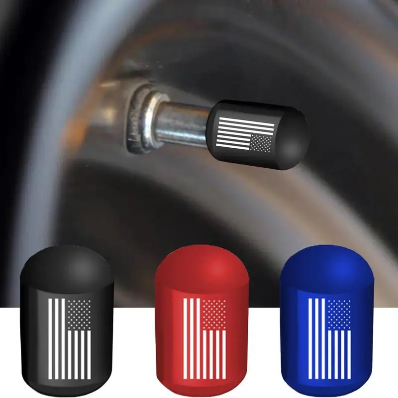 

New 4pcs Leak-Proof Aluminum Alloy TireValves Stem Caps Car Dustproof Waterproof For Automobile Motorcycles Trucks Bikes