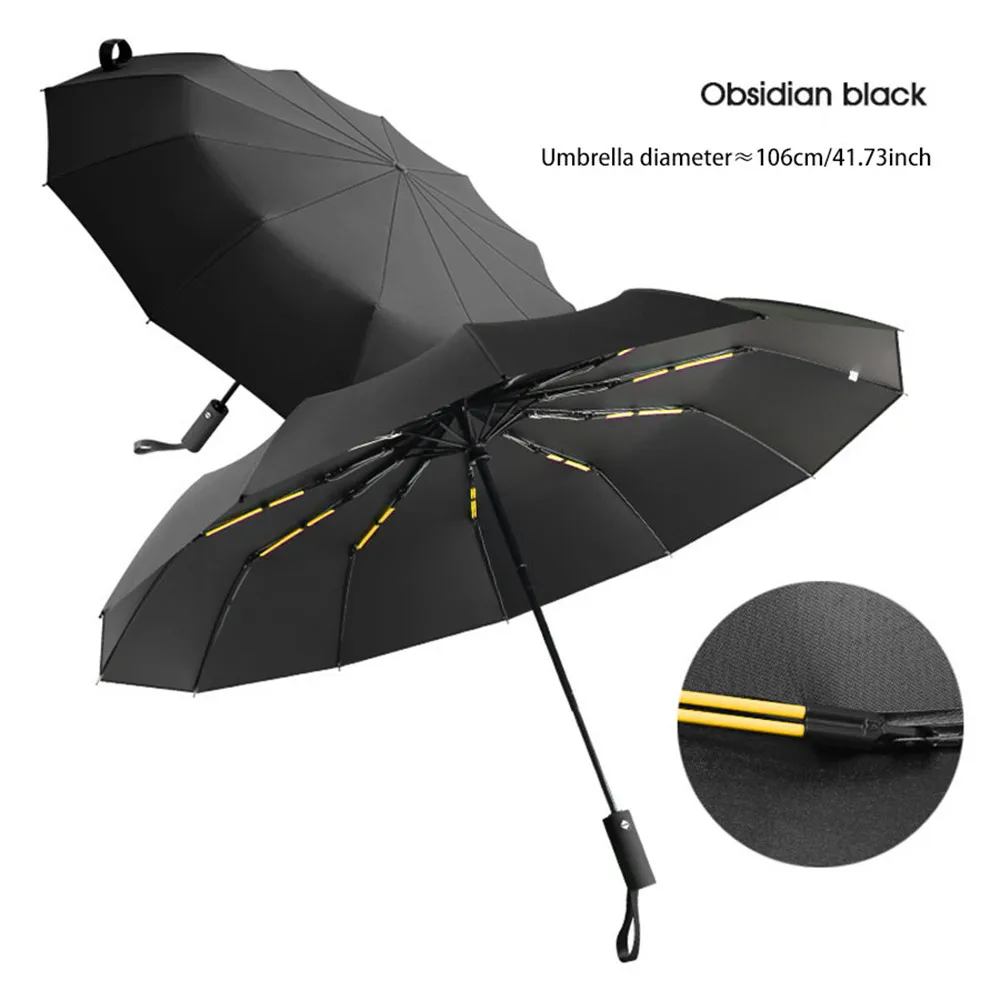 Men's Reinforced Wind-Resistant Umbrella - Durable and Sun Protective