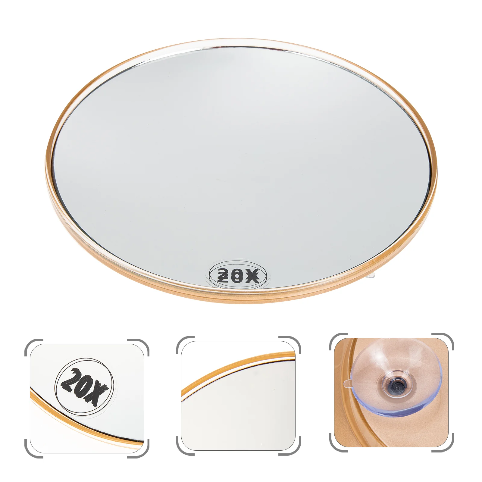 High Magnification Bathroom Mirror Flexible Makeup Mirror 20X Magnifying Mirror With Suction Cups Cosmetics Tools Round Mirror flexible gooseneck makeup mirror with led light 10x magnifying mirror suction cup bright diffused light and 360 degree swivel