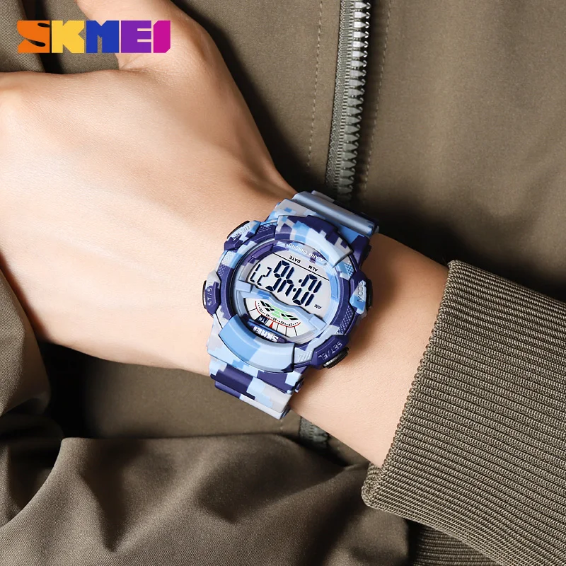 SKMEI Watch Fashion Casual Digital Men Watch Waterproof Date Alarm Countdown Sport Electronic LED Wristwatch For Men Male Clock