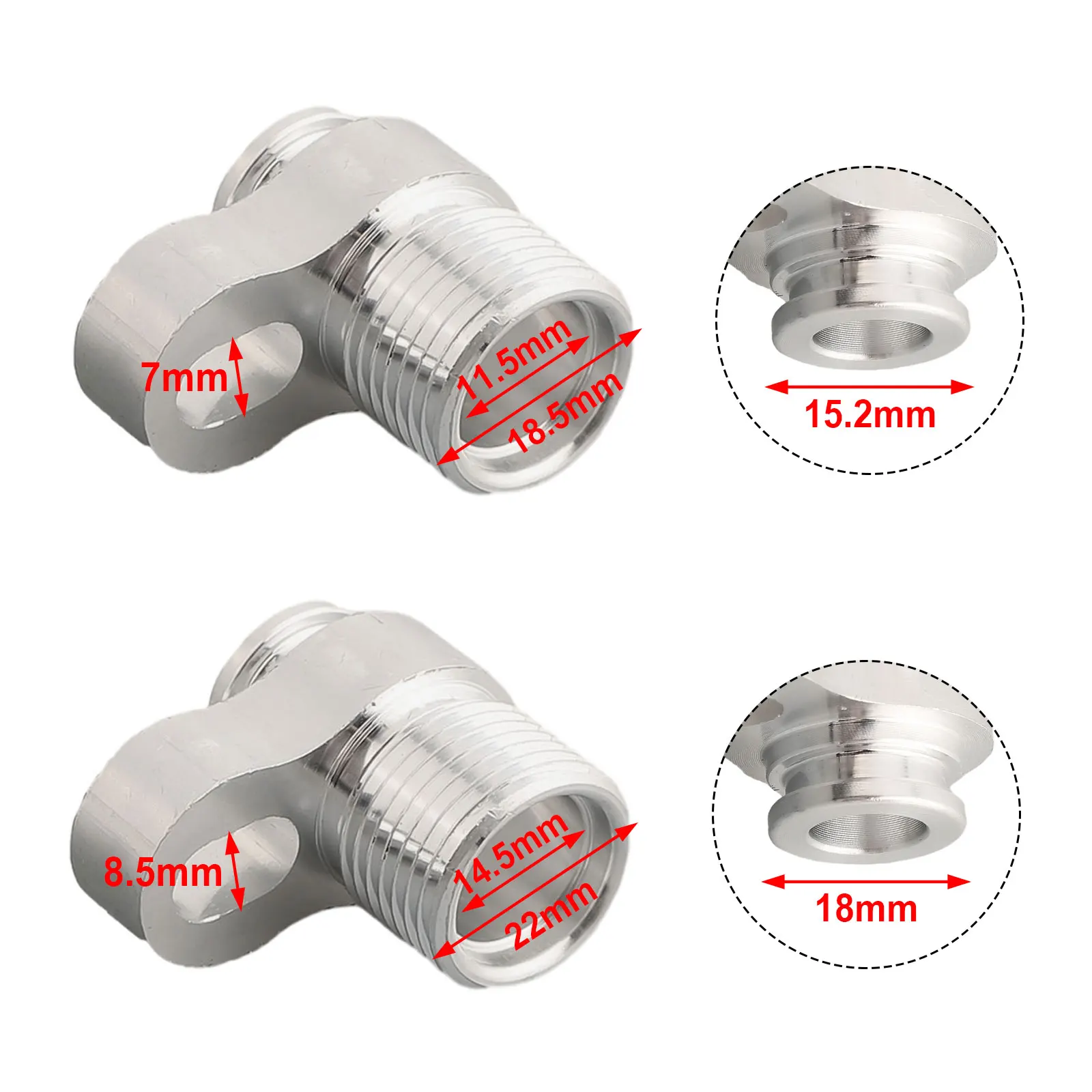 

Auto Parts Tow Hook Cover Swap A/C O-ring Fittings Adapter Fittings Compressor Compressor To #8 And #10 Universal